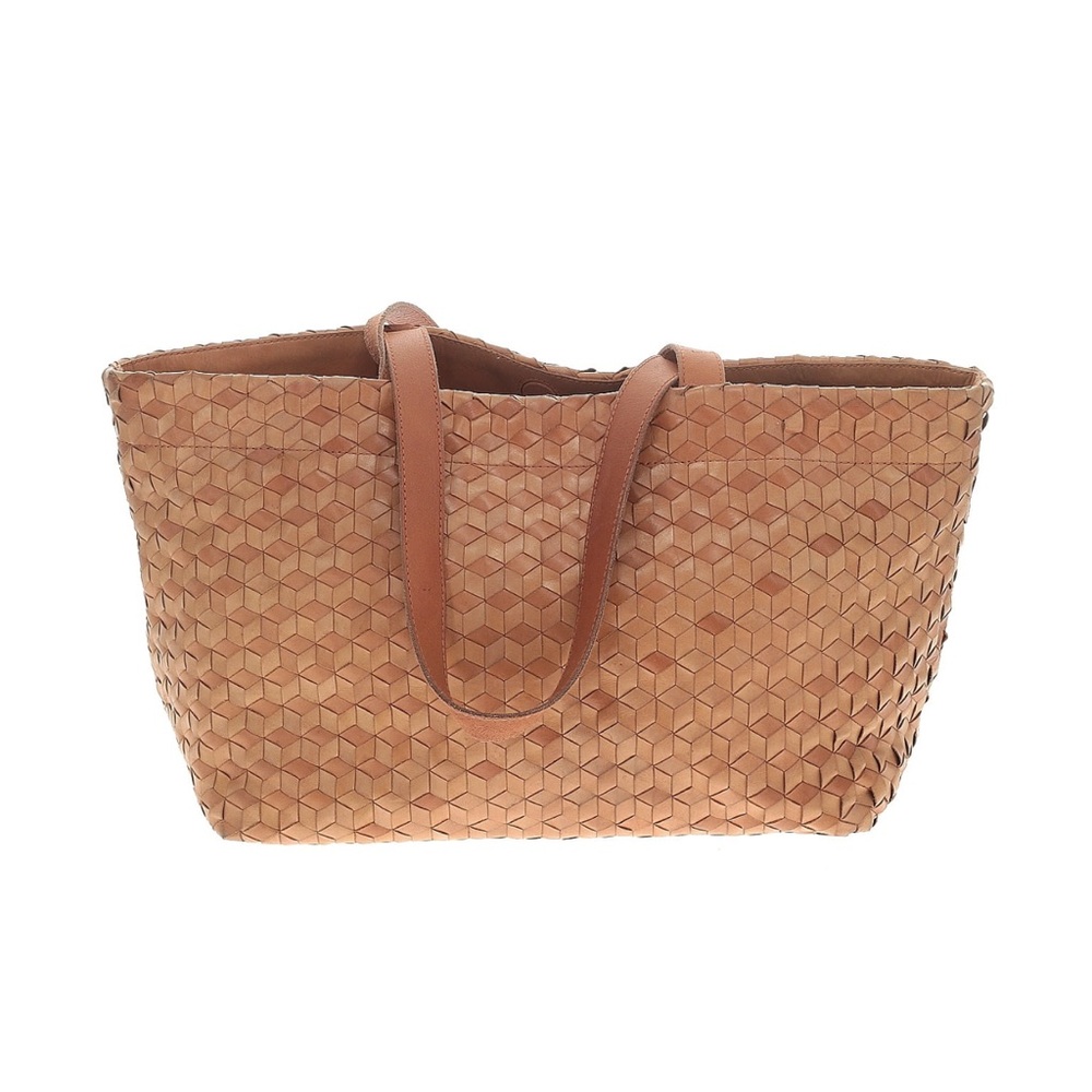 Madewell Large Woven Leather Tote Bag